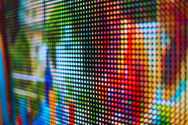 Display and projection systems including LED walls, projectors, and interactive displays for presentations and digital signage